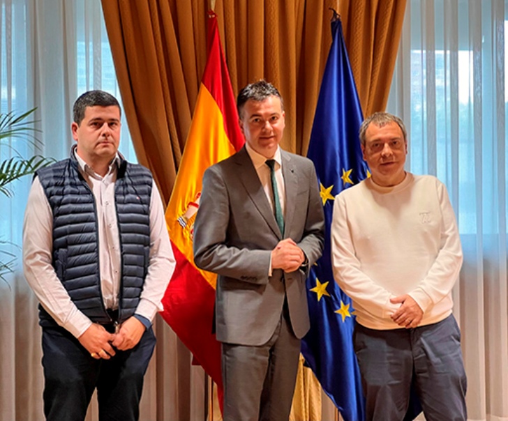 Mikel Zarandona, Héctor Gómez y Mariano Hoya