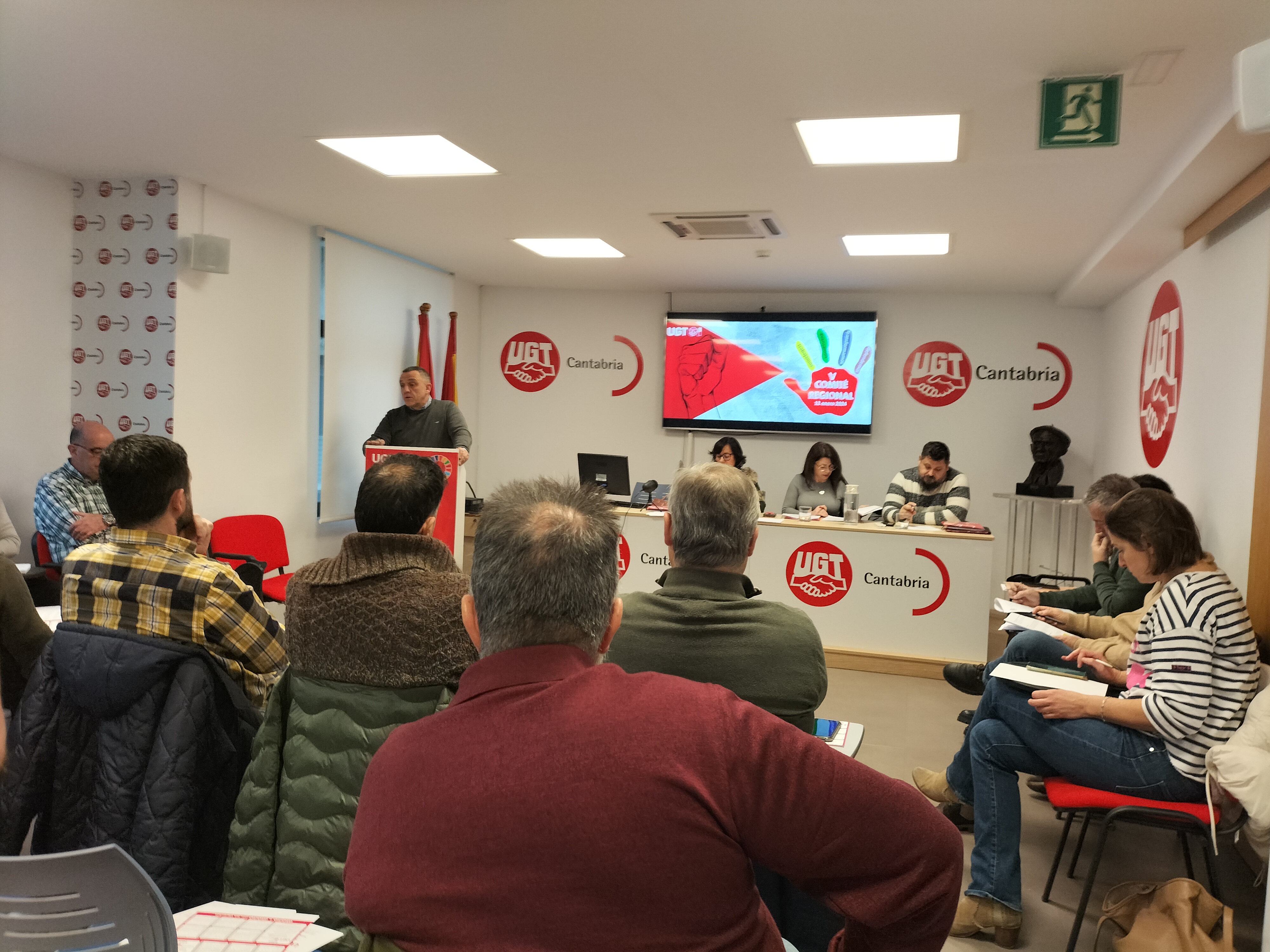 Salón de Actos Bruno Alonso. Sesión del V Comité Regionla de UGT CANTABRIA